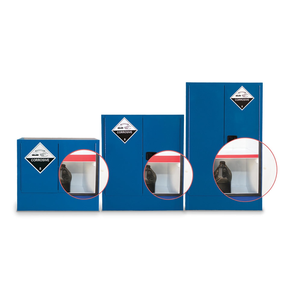 160L Poly Lined Corrosive Safety Cabinet | Safe Storage of Corrosive Liquids | Ecospill Brisbane Sydney Melbourne Perth Adelaide Canberra | CSCPL160